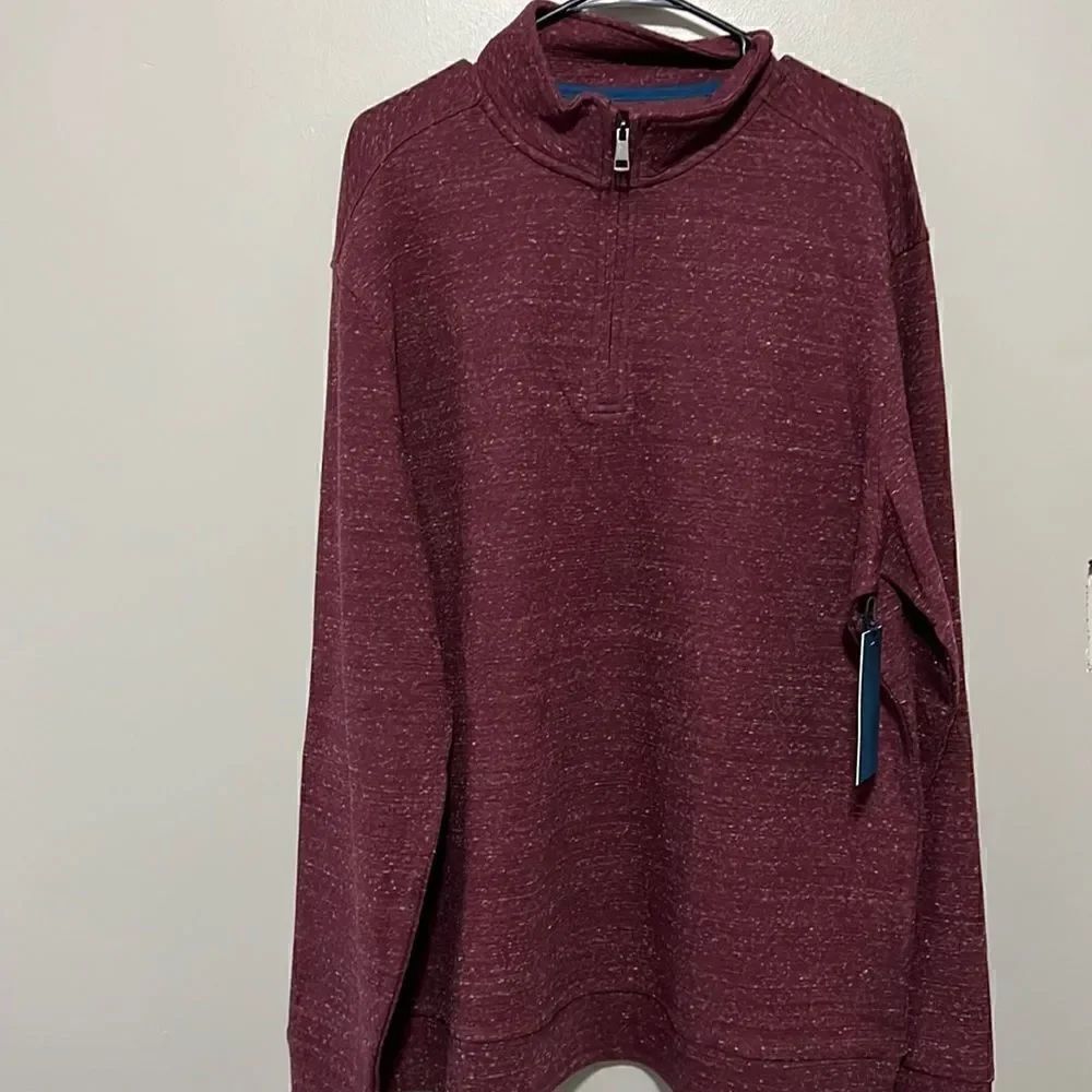 Fairlane Mens Long Sleeve 1/4 Zip Up Mock Neck Size XL